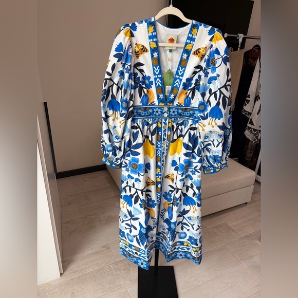 FARM RIO Floral cotton maxi dress - Picture 11 of 12